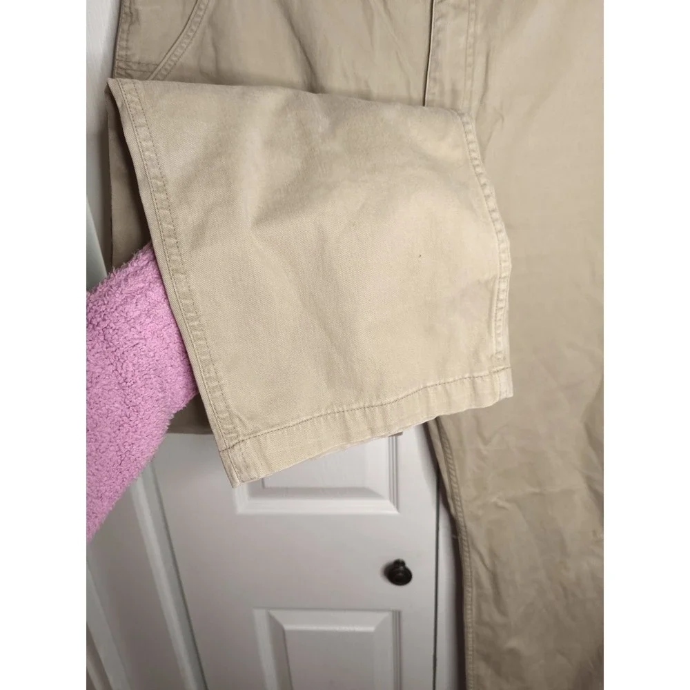 Carhartt‎ Men's 40x34 Relaxed Fit Tan Khaki Carpenter Work Jeans 2865